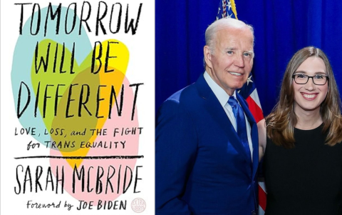 Portada del libro de Sarah McBride, cuyo prólogo fue escrito por Joe Biden.