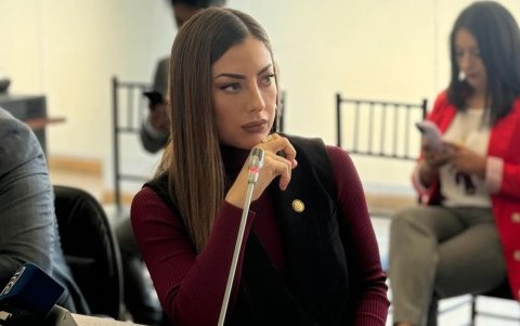 Lucía Jaramillo, asambleísta por el movimiento oficialista Acción Democrática Nacional (ADN).