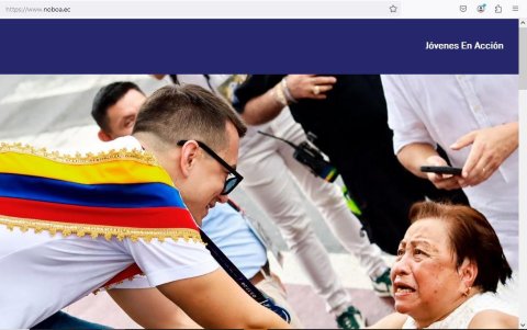 Captura de pantalla de la página web www.noboa.ec.