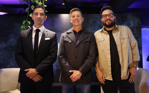 Ricardo Aguilar, Andrés Valencia y Kléver Mendoza.