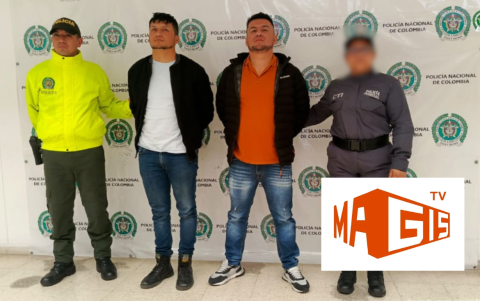 Juan Diego y José Daniel Santacruz Benavidez capturados en Colombia.