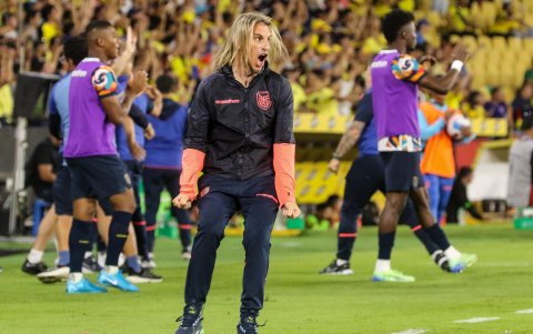 El entrenador de Ecuador, Sebastián Beccacece.