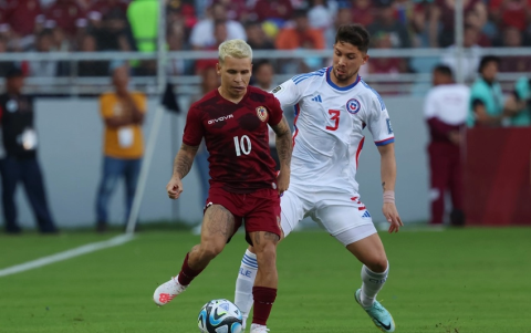 Venezuela derrotó 3-0 a Chile la última vez que se enfrentaron por eliminatorias sudamericanas