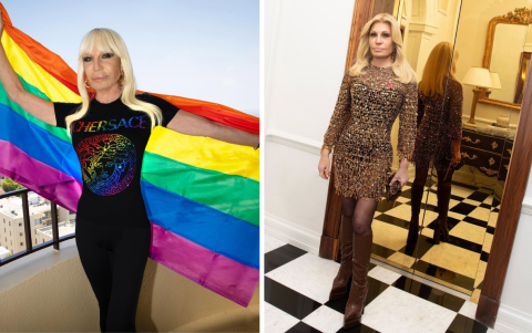 La antigua apariencia de Donatella Versace era mucho más dura, con exceso de maquillaje. Para muchos, el cambio actual es muy favorecedor.