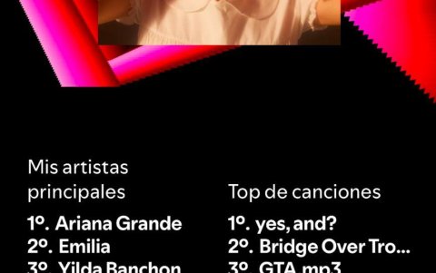 Spotify Wrapped de Yilda Banchón.