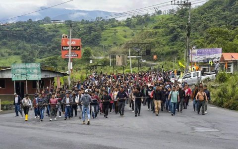 La población de Archidona, en Napo, se movilizó en contra de la megacarcel de máxima seguridad quese construye en ese cantón.