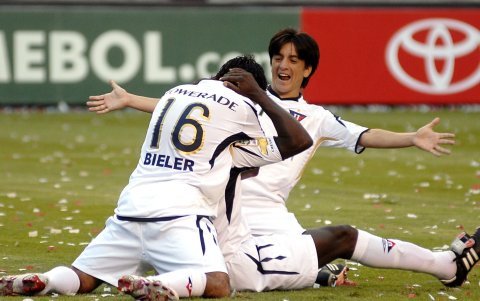 El Piojo Manso fue clave para que los albos ganen la Copa Libertadores de 2008.