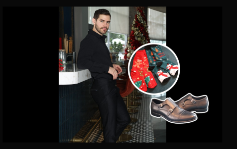 Permite que el toque de color esté en las medias.