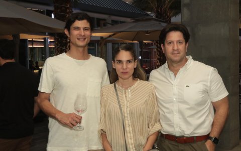 Rafael Aguirre, Melanie Starkert y Henry Huertas.
