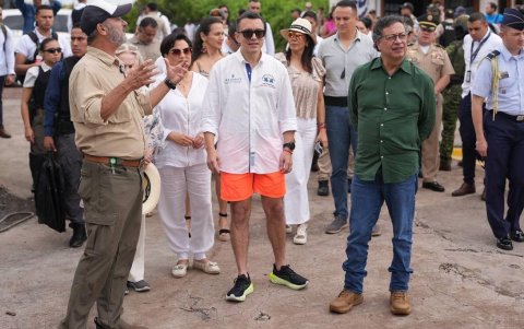 Gustavo Petro estuvo con Daniel Noboa en las Galápagos antes de las elecciones presidenciales de 2025.
