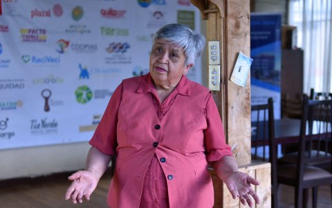 Rocío Bastidas, líder comunitaria del Cabildo Cívico,