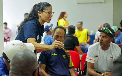 Noelia Caicedo, presidenta de la Asociación de Atletismo del Guayas