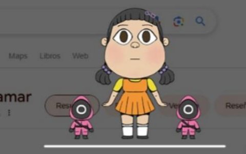 Minijuego de Google sobre El Juego del Calamar