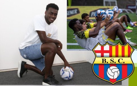 Álex Rangel defensa de Barcelona tiene 22 años.