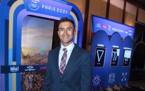 Narváez fue reconocido durante la Gala Olímpica del 9 de enero por su participación en los Juegos Olímpicos de París.