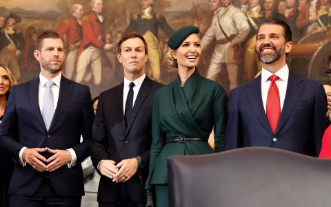 Eric Trump, Jared Kushner, Ivanka Trump y Donald Trump Jr.
