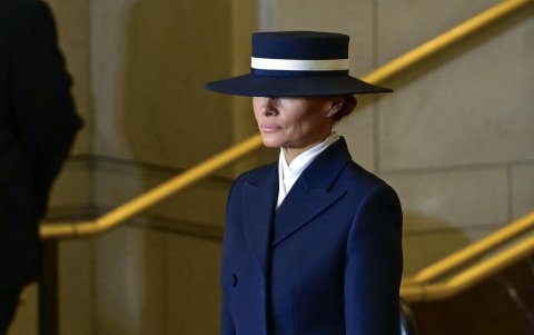 Melania Trump en la ceremonia de posesión de Donald Trump