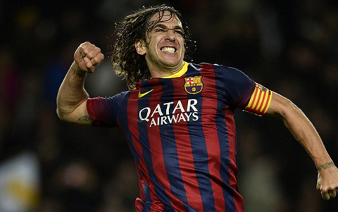 Carles Puyol convirtió en el 4-1 ante Almería. Fue su último partido con el equipo culé