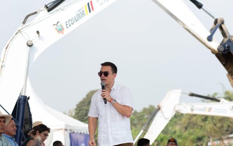 El presidente-candidato Daniel Noboa impulsó la reforma parcial.