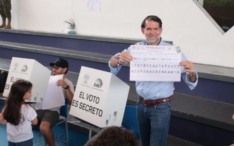 Francesco Tabacchi votó en el cantón Samborondón.