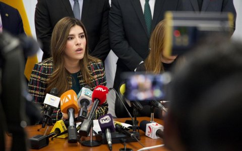 Valentina Centeno (legisladora por Manabí) ha sido la jefa de bloque del oficialismo en la Asamblea.