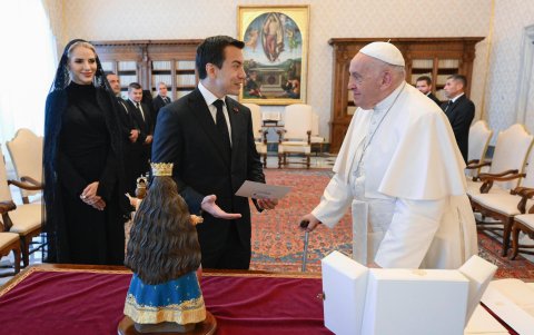 El papa Francisco recibió en audiencia al presidente Daniel Noboa