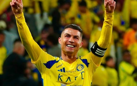 El astro portugués CR7 anotó uno de los dos goles de este martes 26 de febrero.