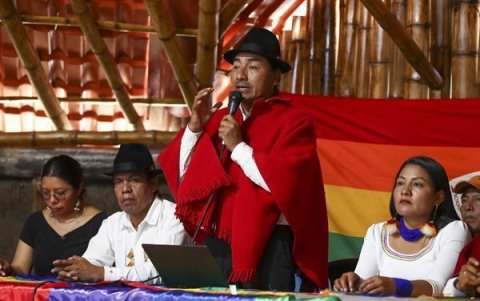 Leonidas Iza, excandidato presidencial de Pachakutik.