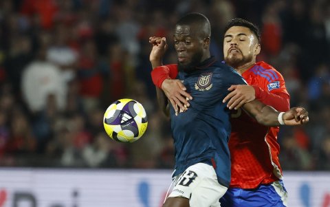Enner Valencia fue el líder de Ecuador en el empate ante Chile.