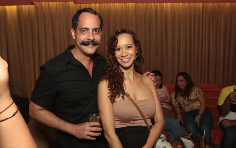 Manuel Tama y su esposa, Adriana.