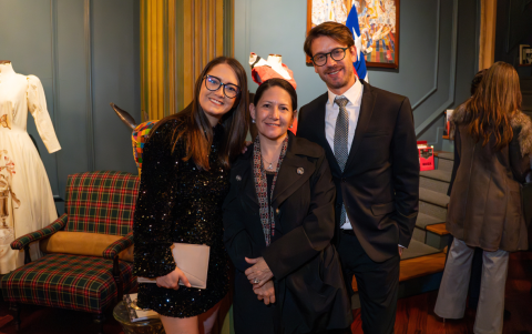 Camila Monsalve, Francisca Moscoso y Pablo Carrión.