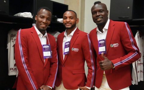 Jugadores del Mushuc Runa en el Mineirao.