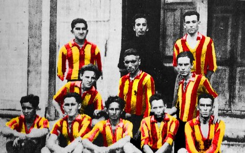 Este fue el primer plantel de Barcelona SC. Foto tomada en 1926.