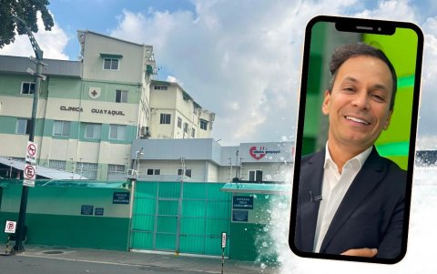 El periodista deportivo se encuentra hospitalizado en una clínica de Guayaquil