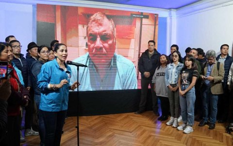 Dirección. El expresidente Rafael Correa orienta al movimiento Revolución Ciudadana a la distancia; él se encuentra asilado en Bélgica.