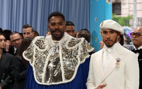 Colman Domingo y Lewis Hamilton fueron los anfitriones de la Met Gala.