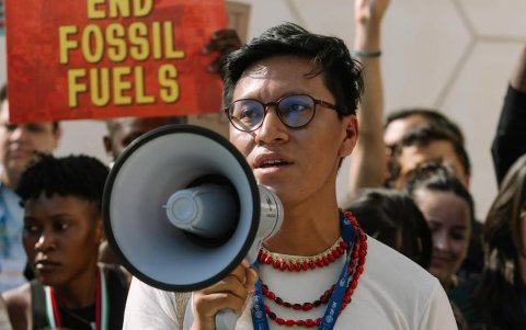 Alexis Grefa, activista por los derechos de los pueblos amazónicos