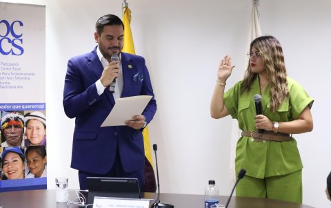Jazmín Enríquez fue electa vicepresidenta del CPCCS el 14 de mayo de 2025.