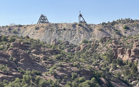 Fotografía de la mina Oak Flat, de la minera Resolution Copper. Arizona, EEUU.