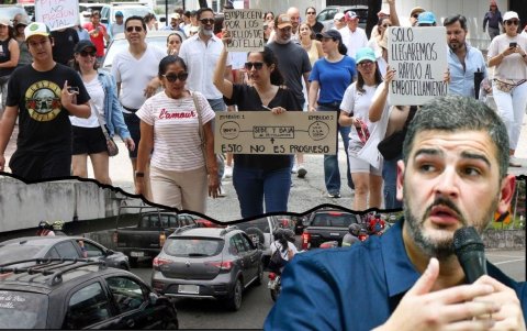 El alcalde Aquiles Álvarez defendió la construcción de dos pasos a desnivel en la avenida del Bombero, algo que ha sido rechazado por residentes de Los Ceibos.