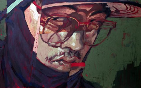 La mayoría de las piezas fueron realizadas en 2025, en medio de una búsqueda intensa e introspectiva del pintor.