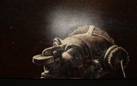 La obras del artista dialogan con la memoria, los saberes ancestrales y la relación entre el hombre y el universo.