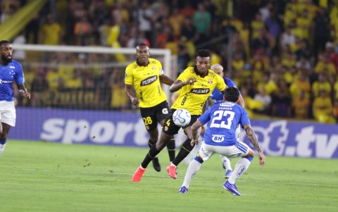 Barcelona SC cuando visitó a Cruzeiro en la Copa Libertadores 2026.
