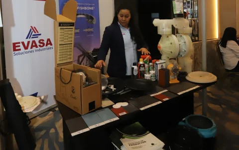 Una empresa que ayuda a recuperar activos, Evasa es uno de los 140 stands que hay en Expo Industria 2026.