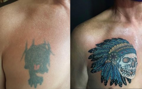 Los cover-ups permiten transformar un tatuaje antiguo en una nueva pieza sobre la piel.