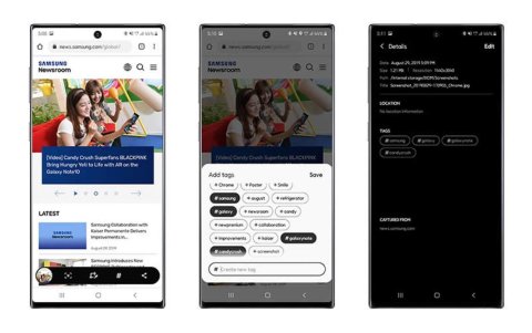 La experiencia Tag (etiqueta) sirve para ver colecciones de imágenes similares.