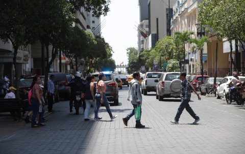 El Municipio de Guayaquil anunció la peatonalización temporal de la Nueve de Octubre