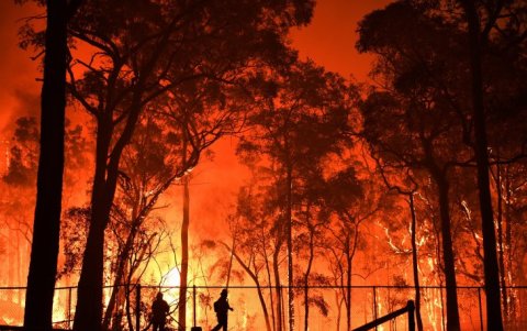 Incendio en Australia.