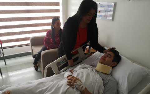 Precaución. Roberto Simon aún permanece internado. Seguirán evaluando su salud.