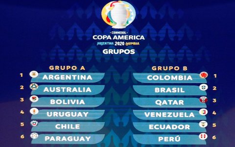 Así quedaron armados los grupos de la Copa América